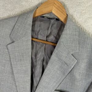 Mens 42R Jos A Bank Linen/Wool Summer Blend Sport Coat Blazer Heathered Casual